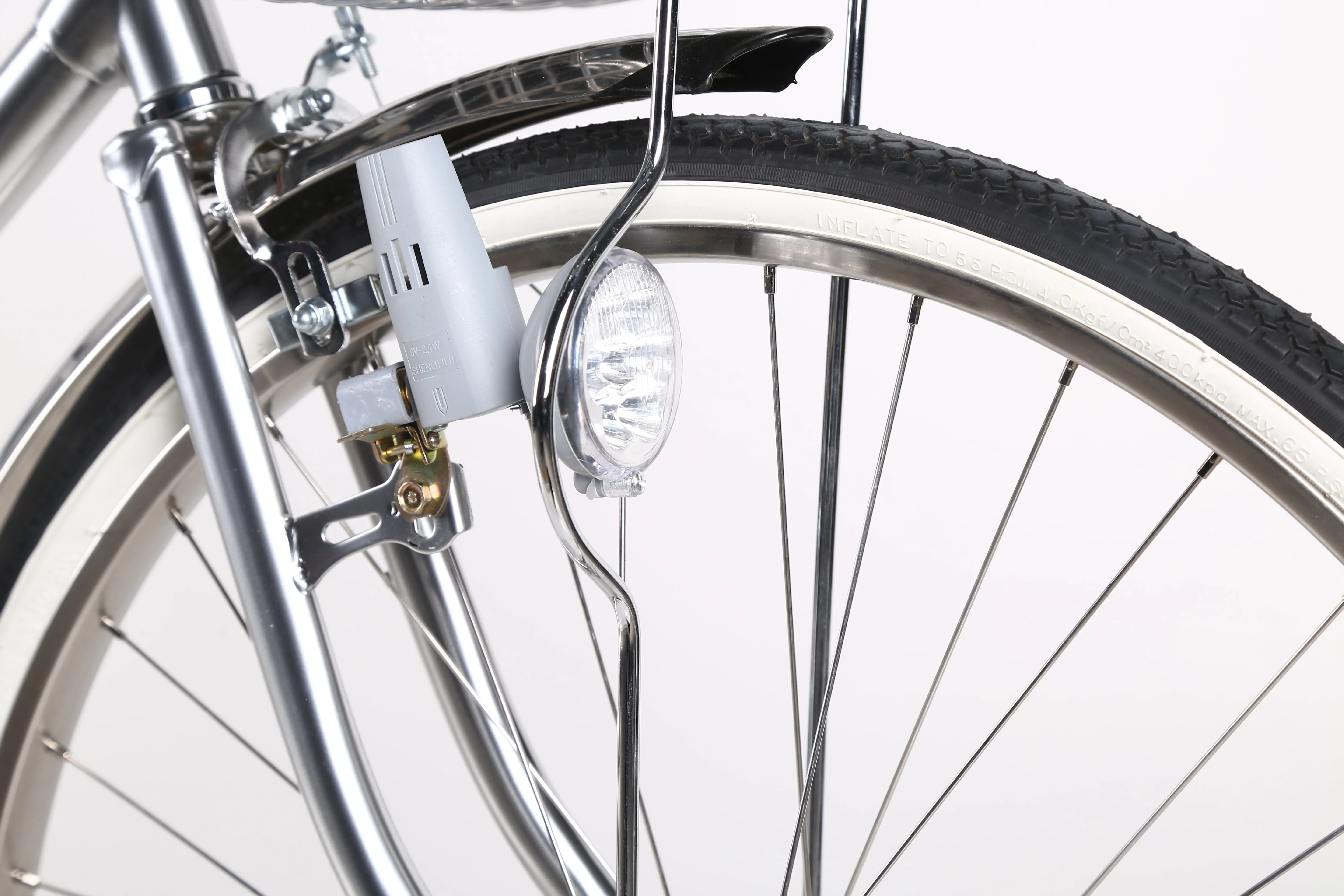 China bicycle factory 26 inch single speed bicycle stainless steel Japanese style double inclined urban leisure bicycle adult ca