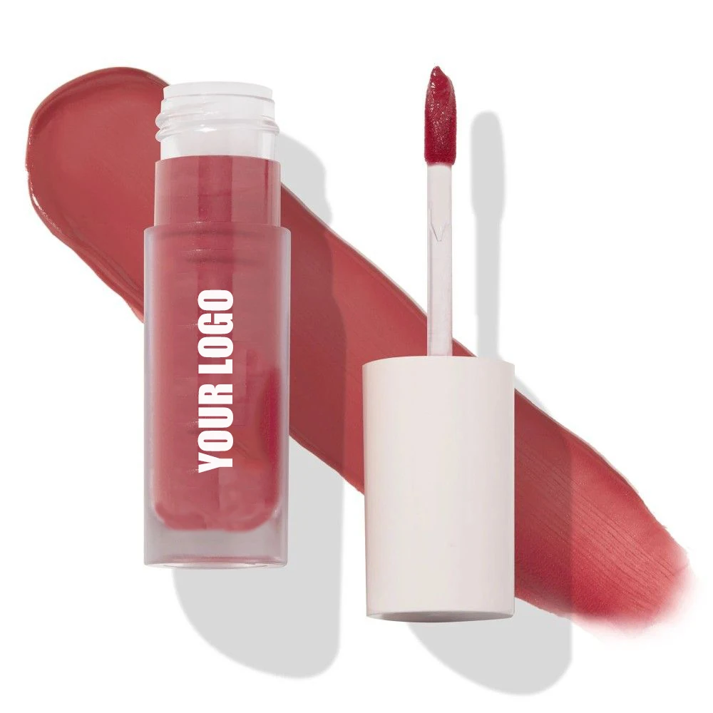 Профессиональный Индивидуальный бренд Vegan hrude Free Paraben Pink Nude красный коричневый зеленый блестящий блеск для губ