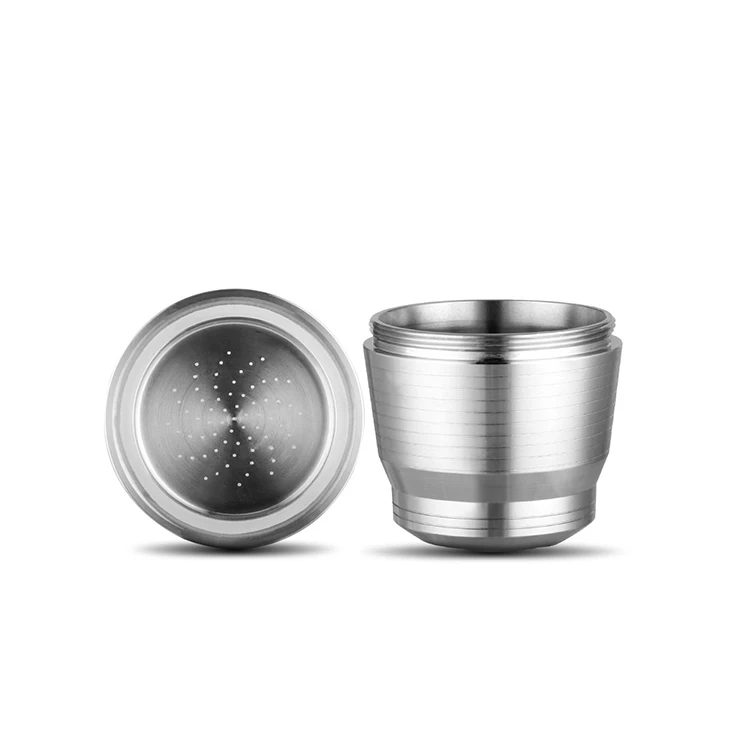 Factory Direct Sales custom oem empty stainless steel nespresso reusable coffee capsule