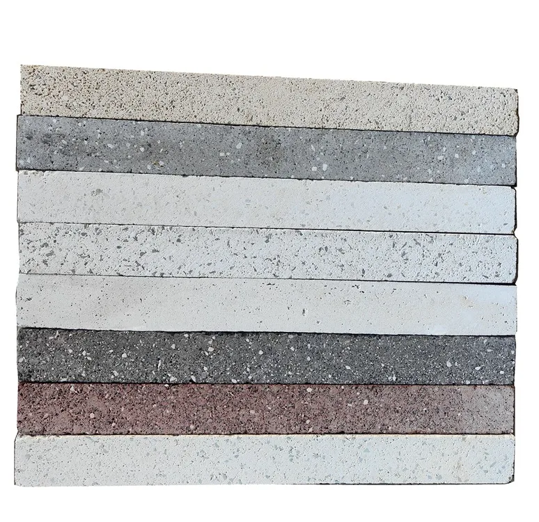 Терраццо бетонные нарезные тонкие цементные настенные кирпичи для облицовки стен