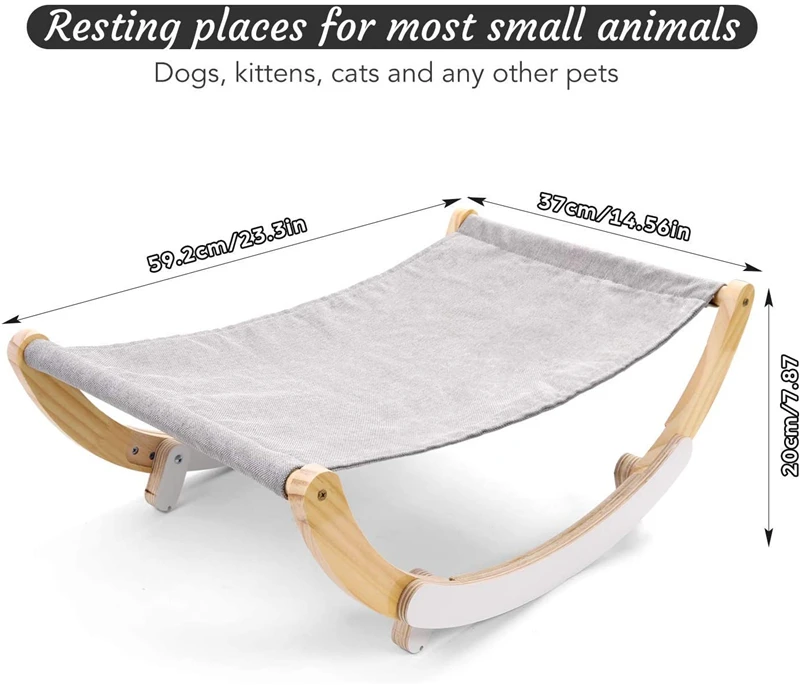 Spot pet cat bed wooden swing bed cat hammock elegant design home pet bed