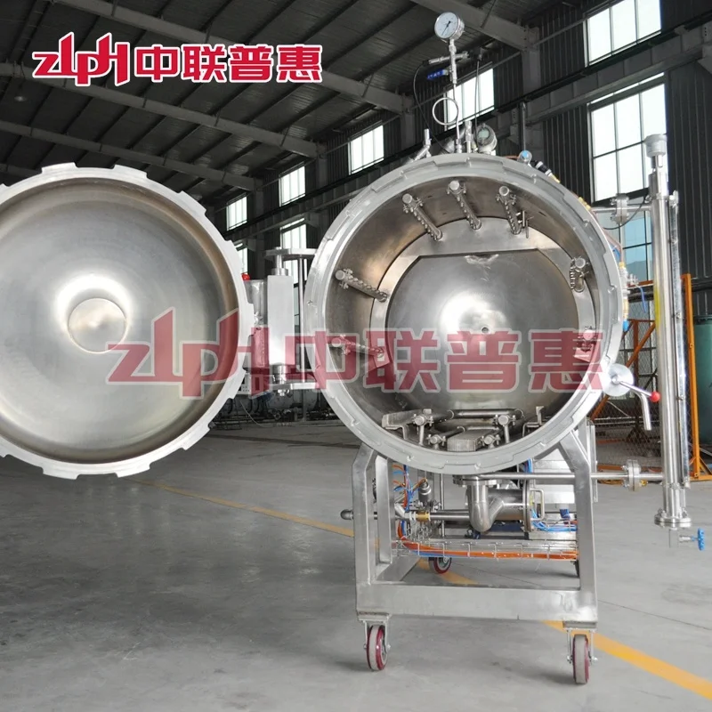 Market Popular Laboratory Glass  Retort Autoclave Industrial  HPP Machine  For New Food/Beverage Products Development Testing