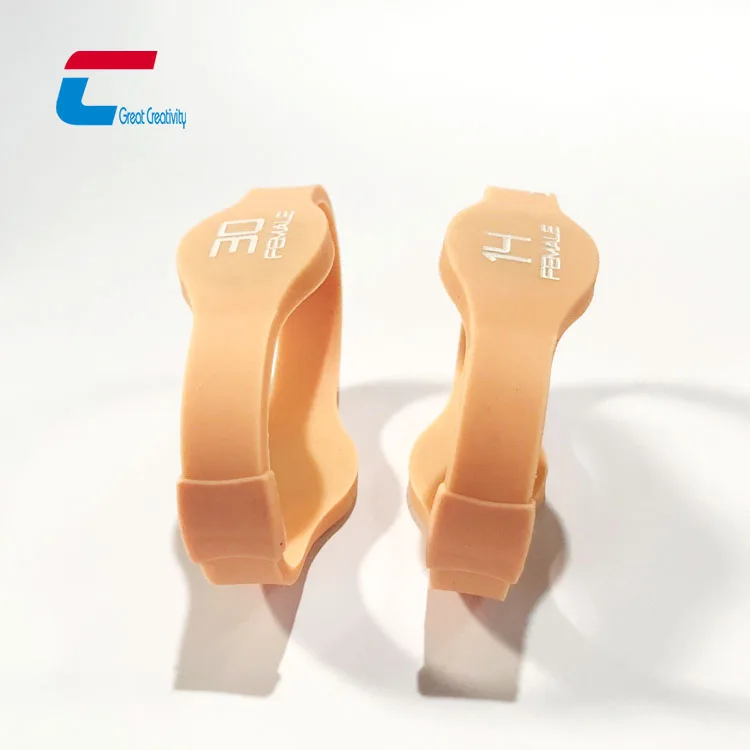 Custom Logo Waterproof NFC Bracelet 13.56mhz Silicone RFID NFC Bracelet Wristband
