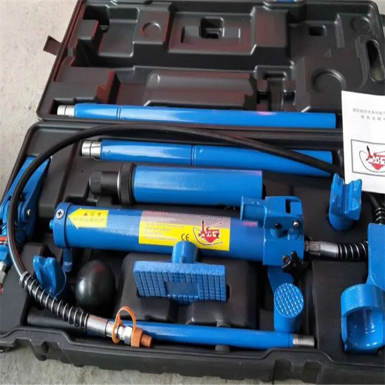 Auto Shop Portable 10 T Porta Power Hydraulic Jack Body Frame Repair Kit