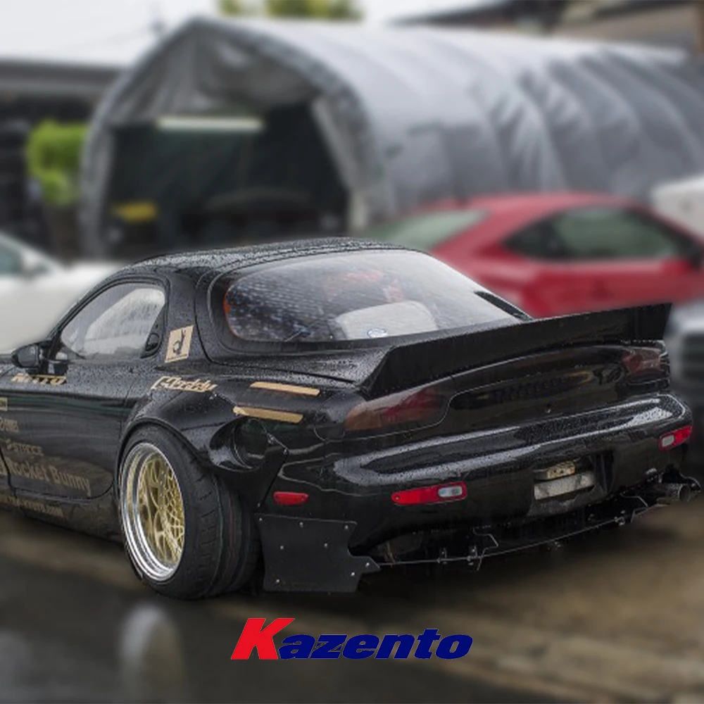 Автомобильный комплект кузова из углеродного волокна задний спойлер для Mazda RX7 RX-7 FD3S RB стиль багажник утка хвост