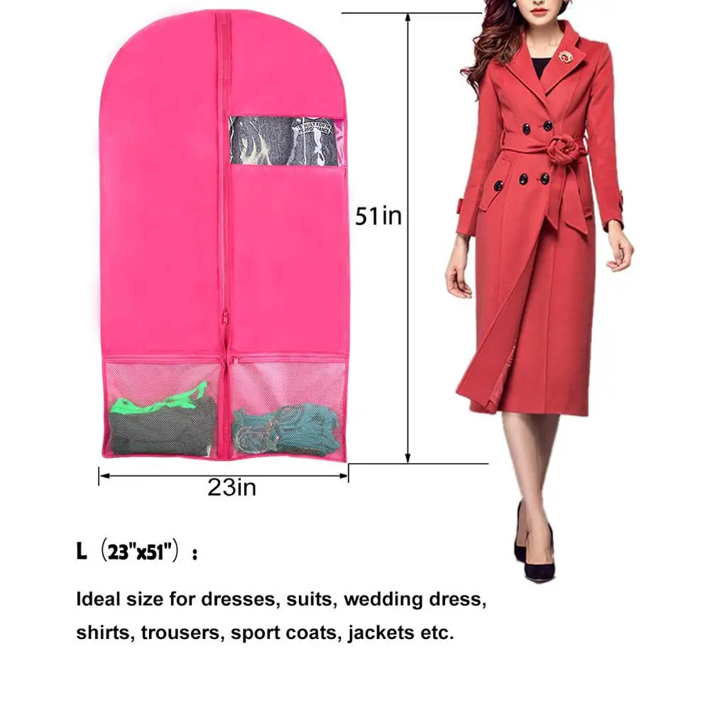 Изготовленный На Заказ подвесной костюм платье пальто одежда Чехлы для путешествий пыленепроницаемый мешок