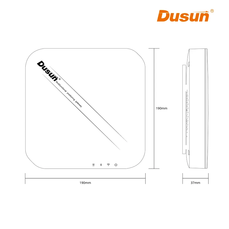 Dusun Ble Location Indoor Tracking Solution Bluetooth Aoa Gateway With Beacon