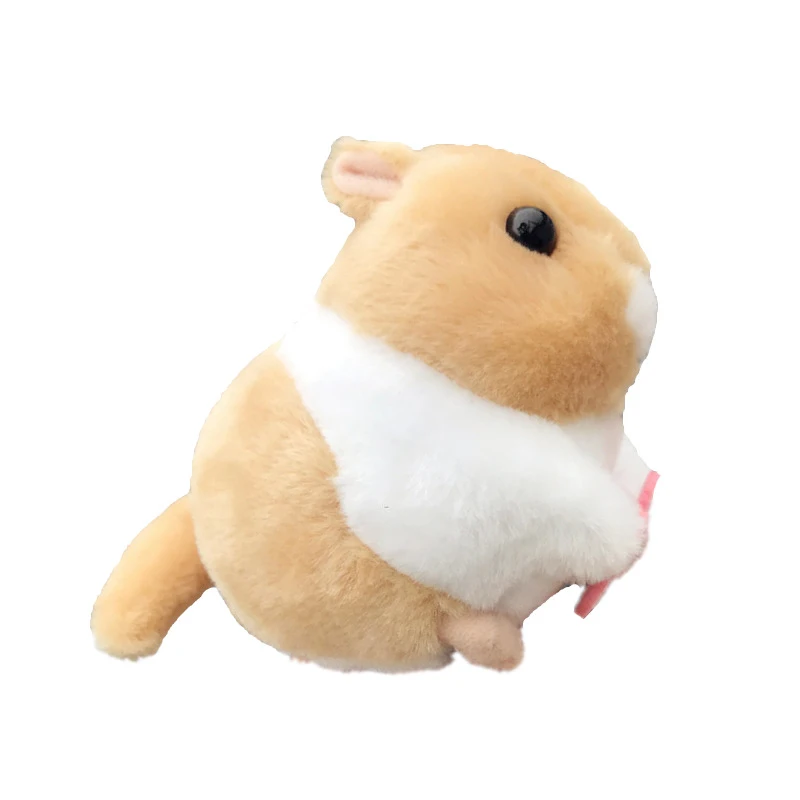 
Toys 2021 christmas plush toy gifts pull the rope to turn the tail cute hamster stuffed toy tail flick hamster 