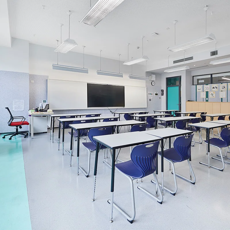 Hot Sale Wooden School Furniture School Classroom Desk For Student Height Adjustable Custom Desks Student Study Desk And Chair