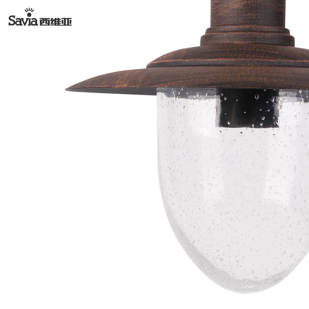 Светодиодная люстра Savia из алюминиевого стекла 40 Вт E27 водонепроницаемая IP44 декоративная уличная подвесная подвесные светильники садовая Подвесная