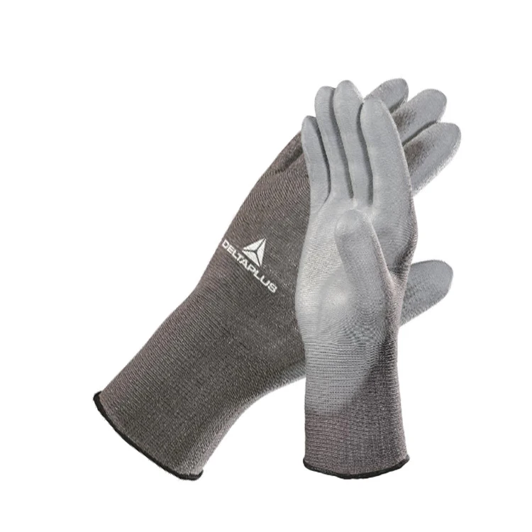 DELTAPLUS VE702 Cheap Delicate Operation Palm Pu Coated Gloves Pu Coated Knit Gloves