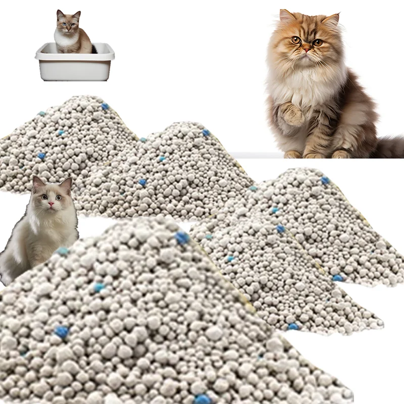 Supplier  Oem Export  Strong Clumping Easy Clean Sodium Clay Cat Sand Dust Free Premium Bentonite Cat Litter