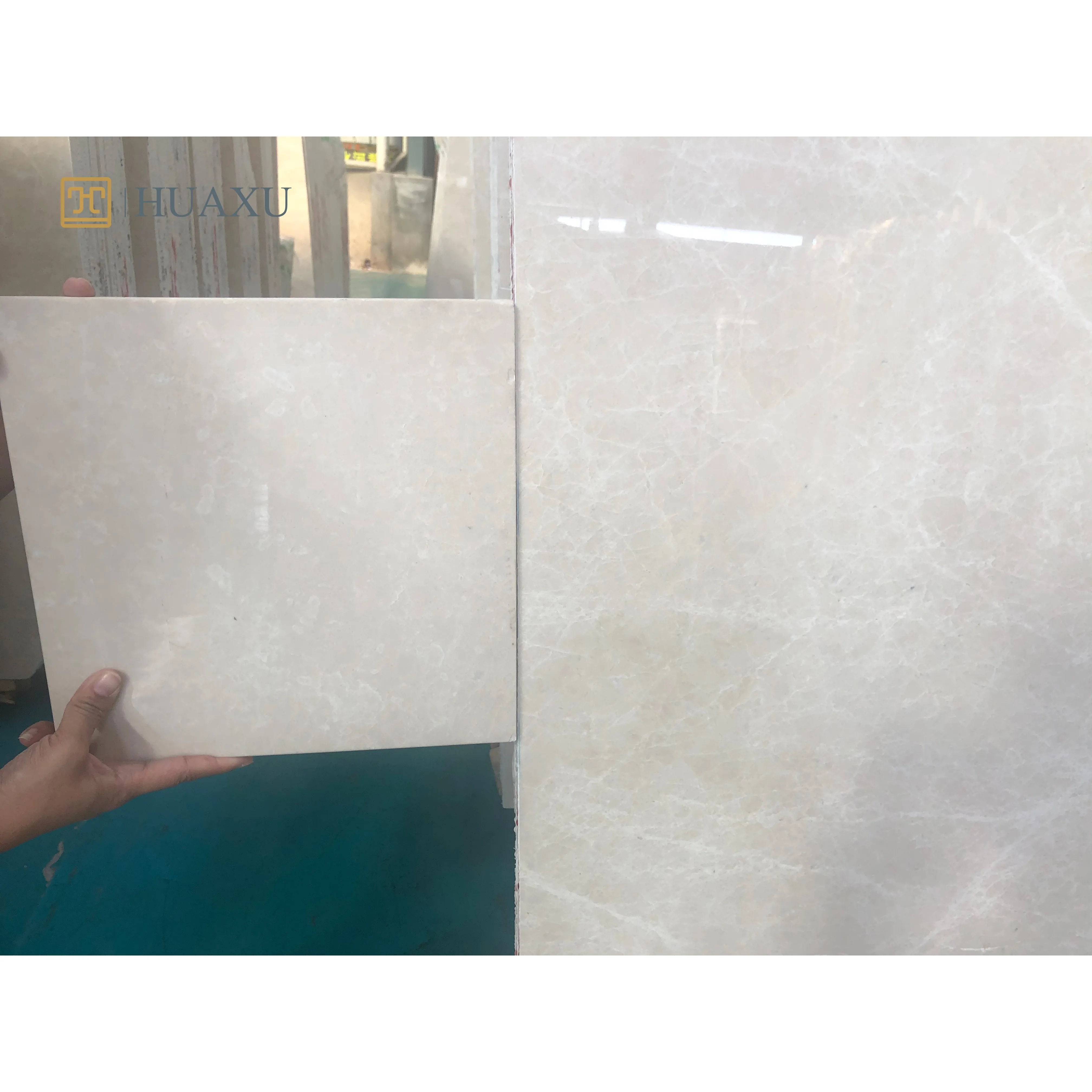 Huaxu Most Popular beige marble floor living room cream marble tiles slabs for floor and wall bathroom marfil marble