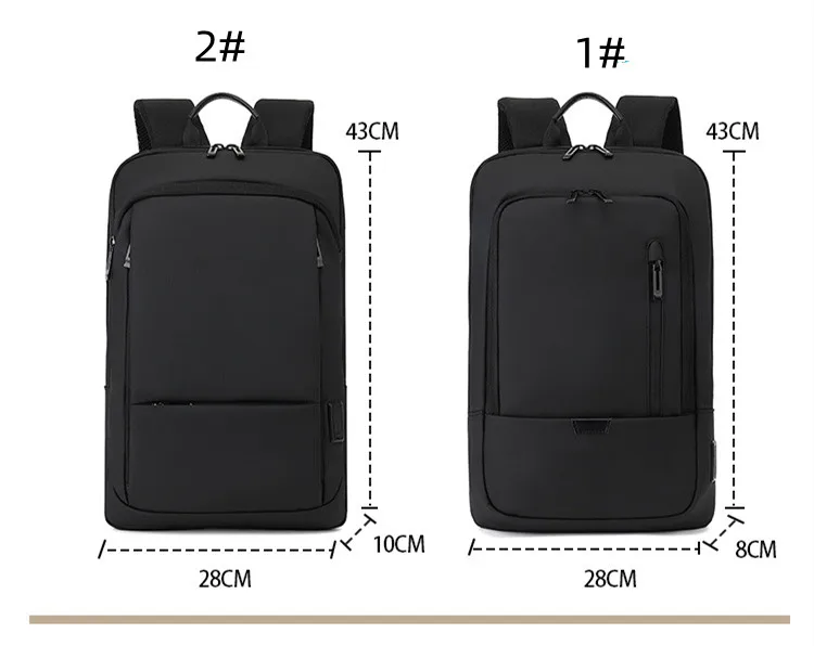 New design business Travel Backpack Slim Waterproof Laptop Backpack with USB Charging Port 15.6 inch Laptops Backpack bag