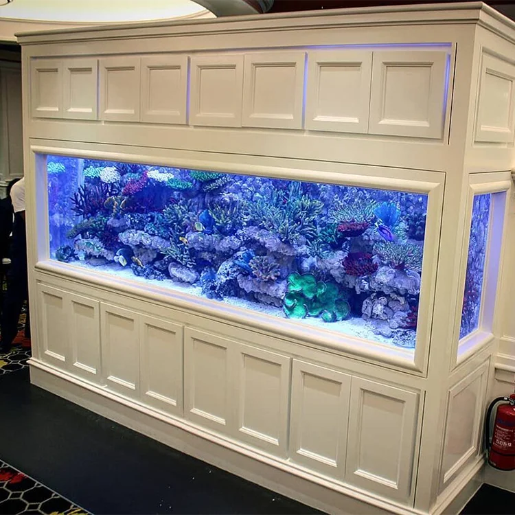 living room home glass partition shoe cabinet large ultra white bullet ecological fish tank