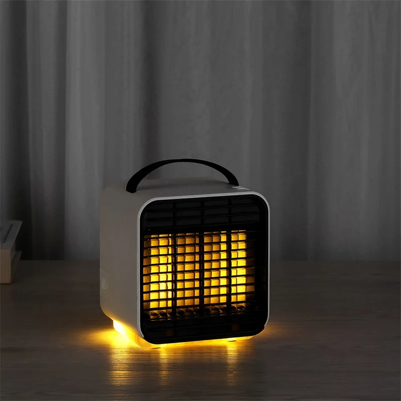  2000mAh 150ml Negative Ion Air Purifying Humidifying Fan Mini Portable Cooler with Night