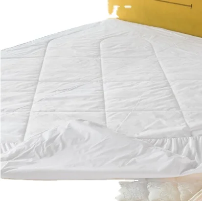 Wholesale Waterproof Mattress Protector Double Layer with PU Vinyl Fitted Sheet Bed Bug Mattress Cover