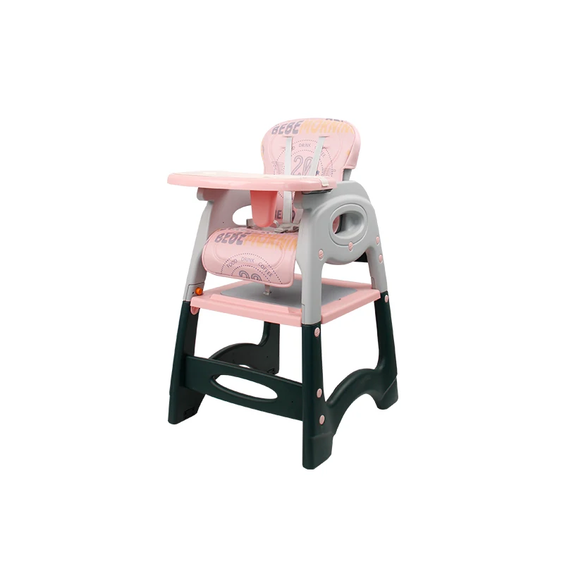 2022 adjustable height baby high chair learning 3 in 1 kids plastic toddler baby booster dining eating feeding chair