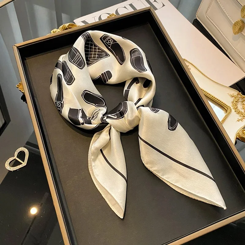 High quality 100% Silk Scarves Printing Service Designer Women Square Custom custom printing Silk Scarf foulard en soie