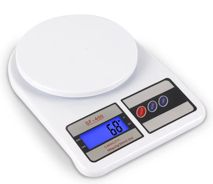 ABS Plastic material scale sf 400 10 kg 0.1 g digital weighing chinese electronic kitchen scale