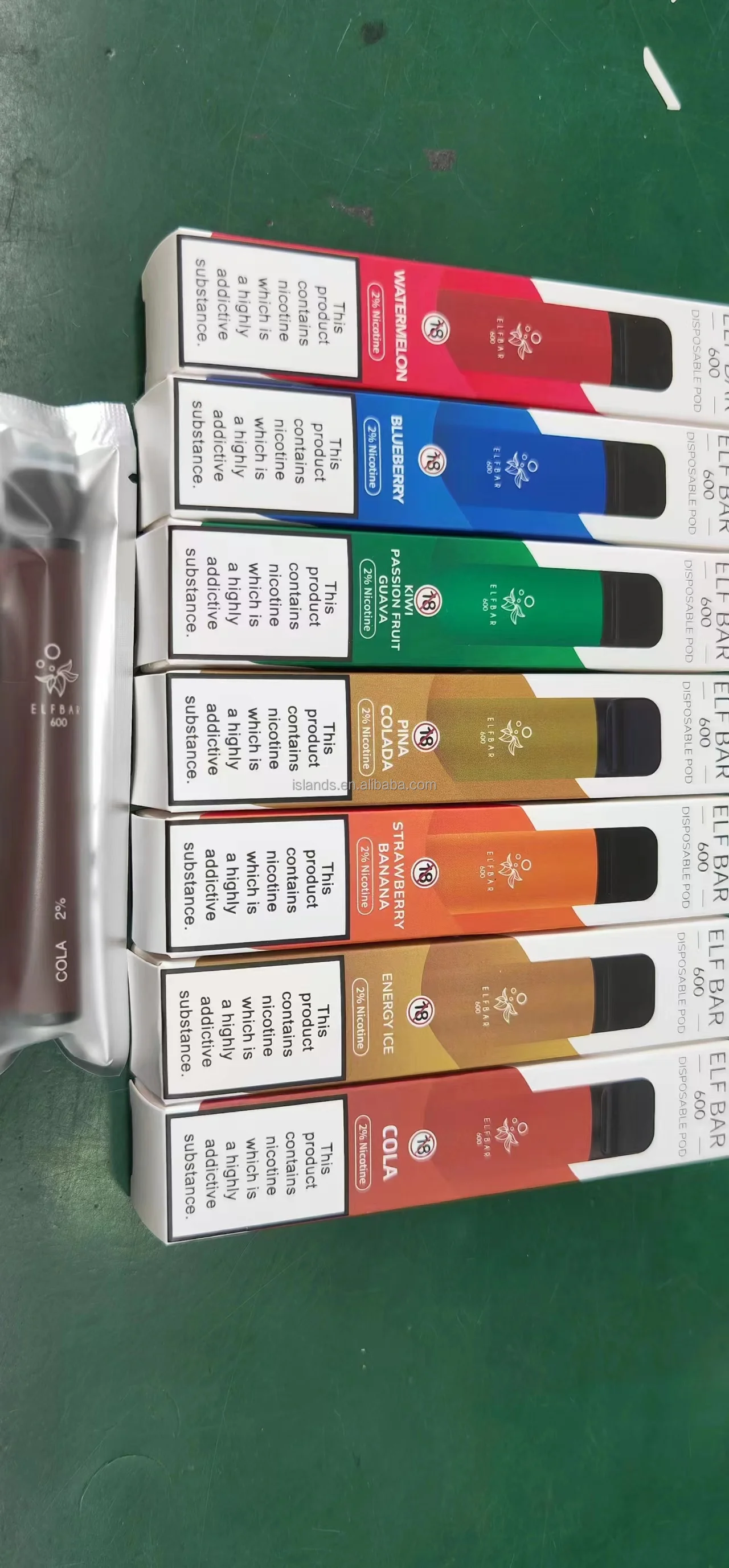 Пользовательская система Wape Vap Vaper Pod слой Электронная сигарета 1600 электронная ручка OEM