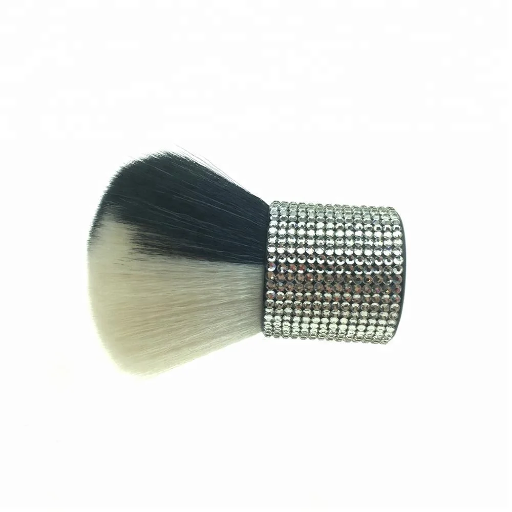 1pcs shenzhen magic vendor thick rhinestone handle kabuki face diamond short handle individual wholesale single makeup brush