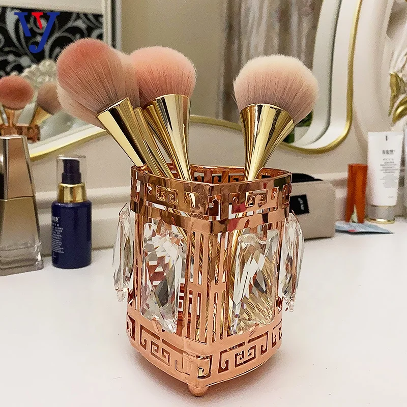 Wholesale Wave Vanity Toth Toots Tooth Toilet With Holder Set Gold Nail Brush Holder