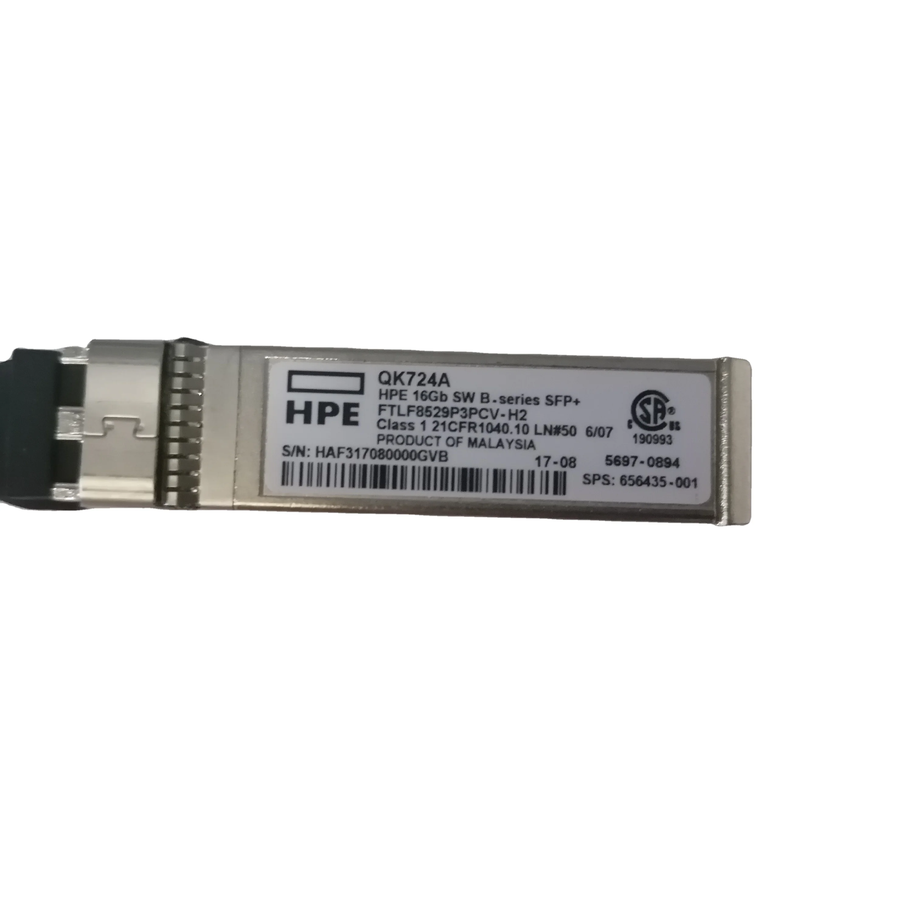 ПАРЧОВЫЙ трансивер hpe QK724A 656435-001 16GB 850nm SFP + FC SW оптический модуль приемопередатчика