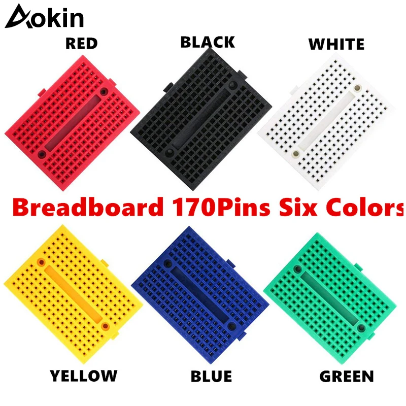 Mini Small Size 170 Tie-points Solderless Breadboard Prototype Protoboard PCB Board for for Arduino DIY Electronic Kits