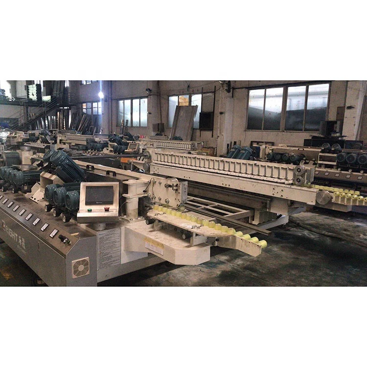 Double Edging Glass grinding processing polishing  machine Straight Line Automatic