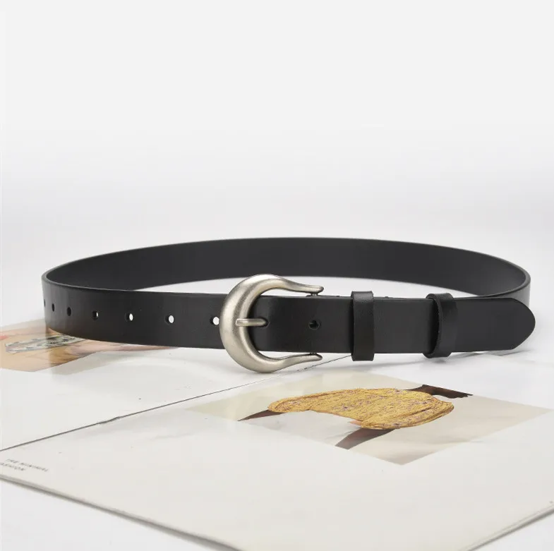 Expertly Manufactured by Suppliers Fashion Genuine Leather Belts for Belt Adornment Cowboy Belt Female