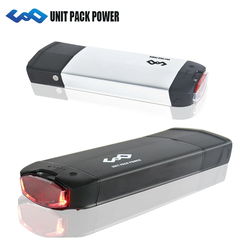 Customized li-ion battery rear rack 36v 48v  18Ah 35Ah lithium ebike battery pack electric bicycle parts