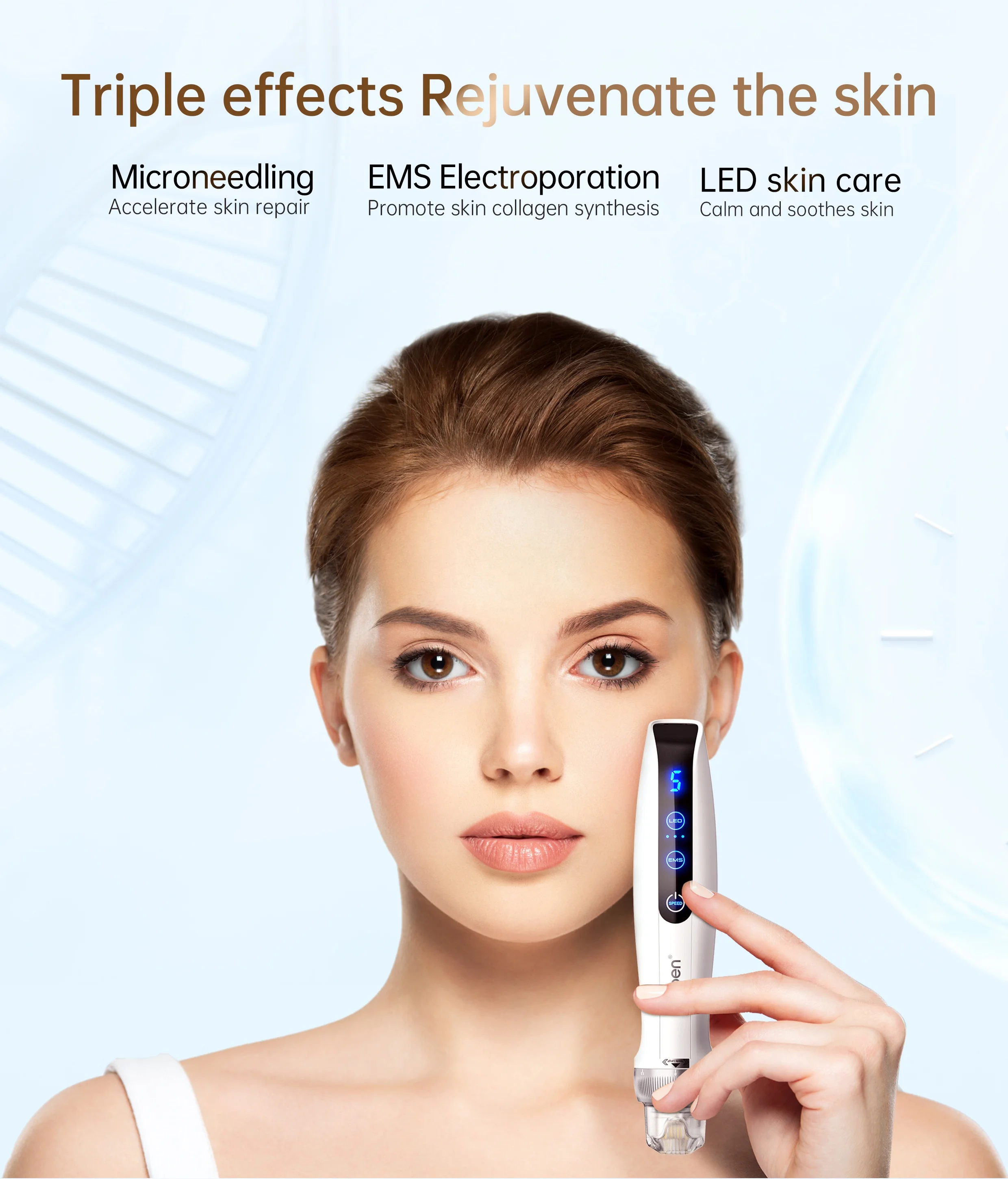EMS Micro Current Needle Cartridge for Bio Pen Q2 Micro Needling Pen  Salon Use Derma Skin Pen for Anti Wrinkles