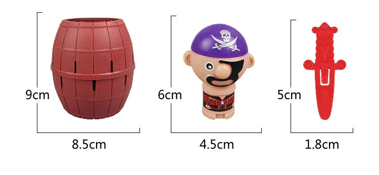 
Fancy Barrel Novelty Toy Jumping pirate bucket for children or adults Lucky Stab Toys Game at Party Gathering 