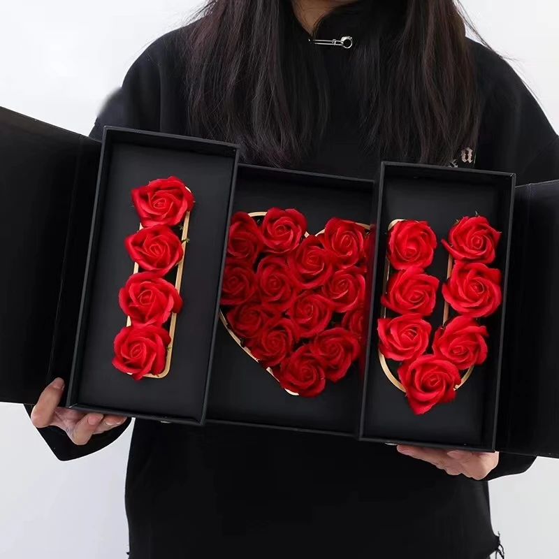 2023 most popular Valentines Day preserved rose gift with i love you