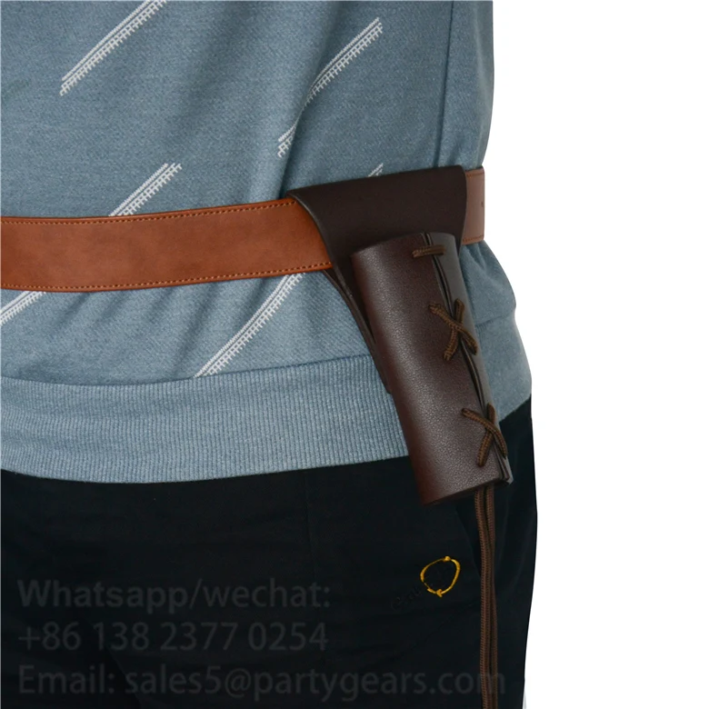 Medieval Accessories Leather Sword Dagger Frog Knight Assassin Warrior Pirate Costume Cosplay Leather Sword Sheath