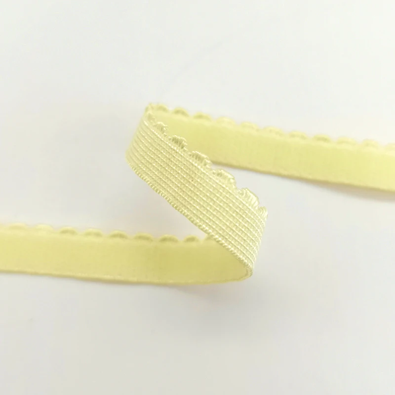 In stock one sided brush picot elastic 10 mm 12 mm 14 mm 20 mm multiple width Nylon spandex bra elastic webbing