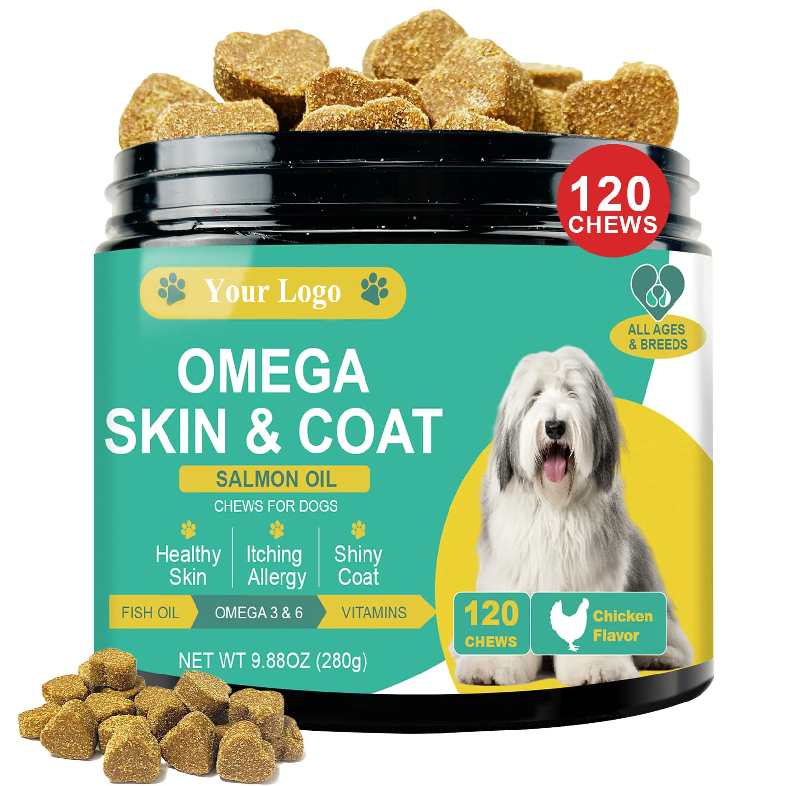 Индивидуальные мягкие жевательные продукты для собак аллергия снимают зуд повышают иммунитет Угощение домашних животных