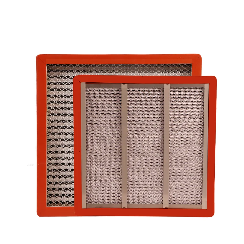 Pleat Hepa High Efficiency Air For Ventilation System Anti-high Temperature Filter H13 H14