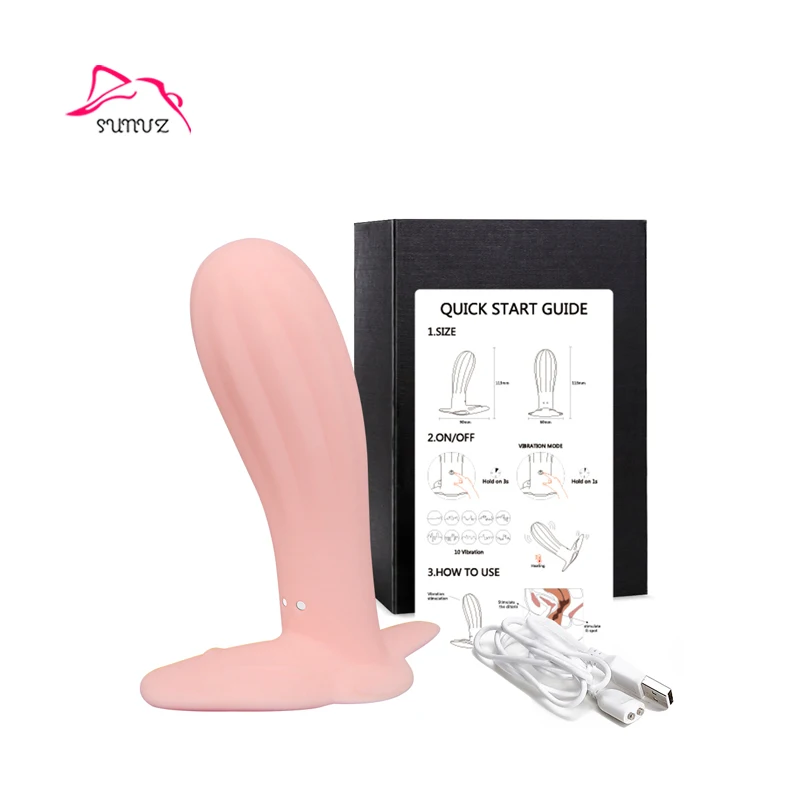 Strong Motor Portable 10 Frequencies Rechargeable Purple Silicone Slient Vibrator Dildo Realistic