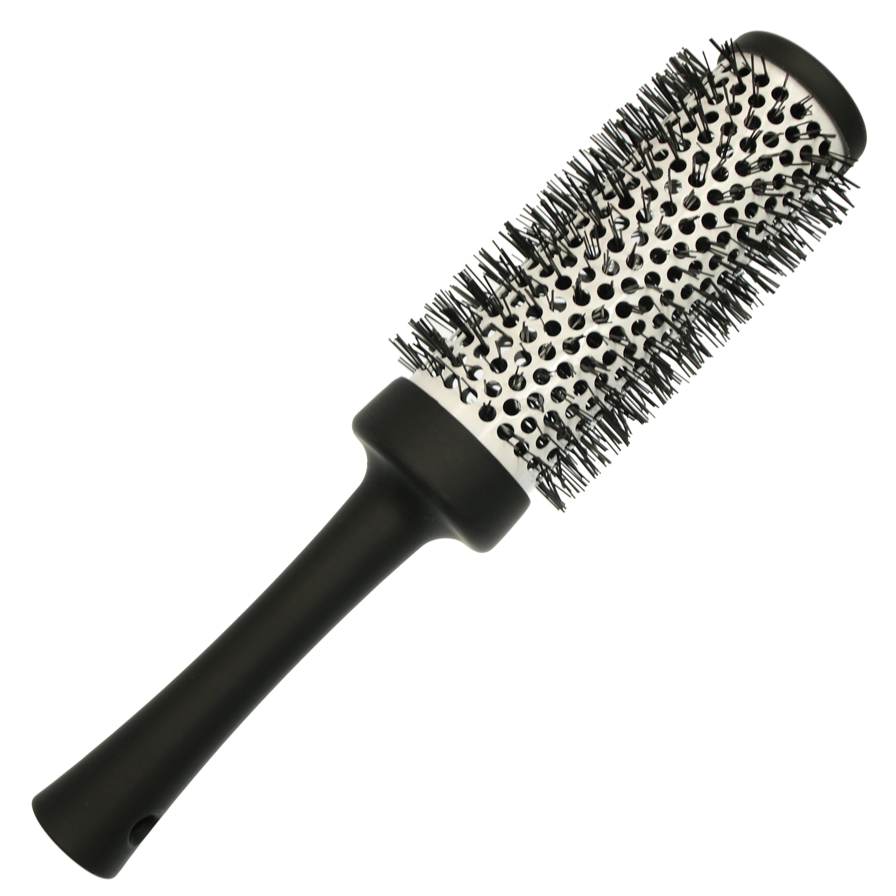 Salon Styling Tools Extra-long Round Barrel Matte Handle Professional aluminum Blow Drying Round Roll Hair Brush