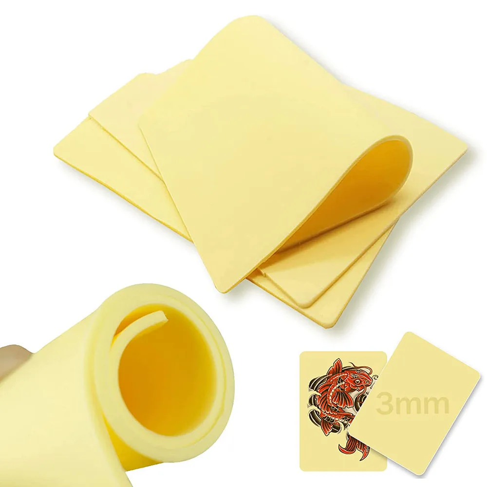 3mm Double-Sided Artificial Silicone Tattoo Practice Skin Blank for Beginners and Experienced Artists Tattoo Big Size Skin