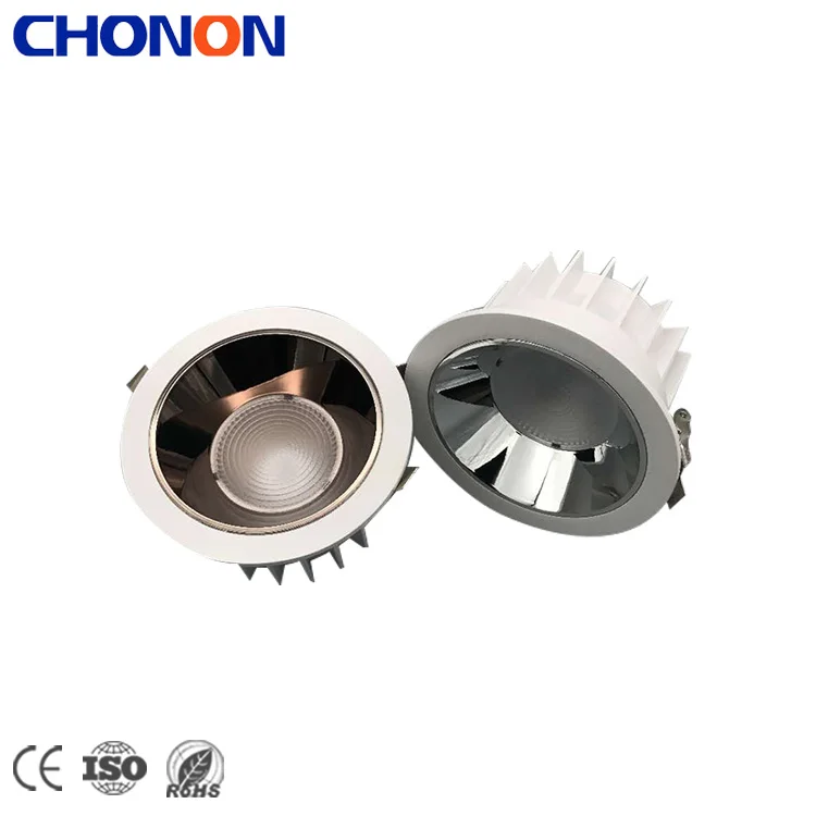 China Indoor Retail Premises 30W Slim Anti Glare Recessed LED COB Downlight