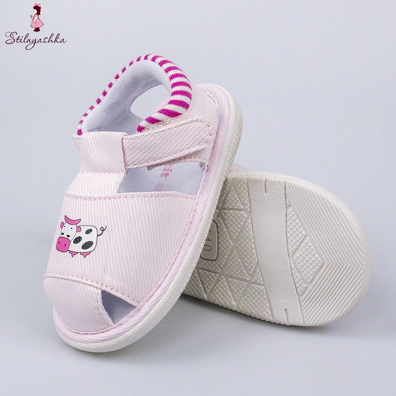 New fashion toddler baby girls sandals cotton cloth baby summer shoes