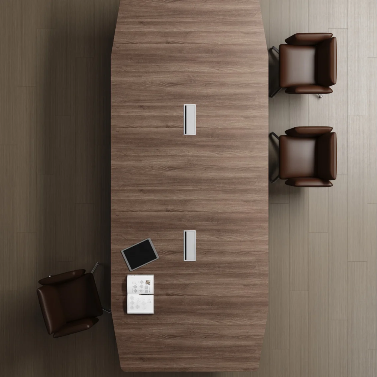 Modern Office Conference Table Meeting MFC Table and Chairs 10 Seater Top NOEL Customized Wood Style Packing Furniture Board