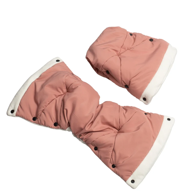 Winter Stroller hand warm cover muff Waterproof Baby Stroller Accessories Outdoors hand muff for stroller with Push button
