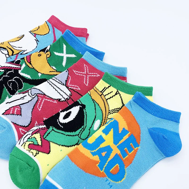 Calcetines Dibujos Animado Korea Style Rabbit Cute funny Cartoon Breathable Cotton Anime Short Boat Fashion Women Ankle Socks