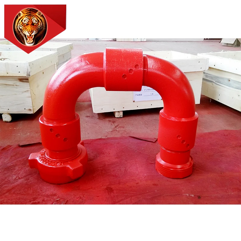 Tigerrig API 16c high pressure movable elbow hydraulic stainless steel rotary 1502 chiksan joint swivel joint for oilfield