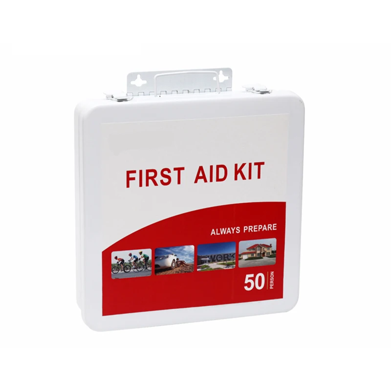 
Home use metal medical first aid kit box with lock 