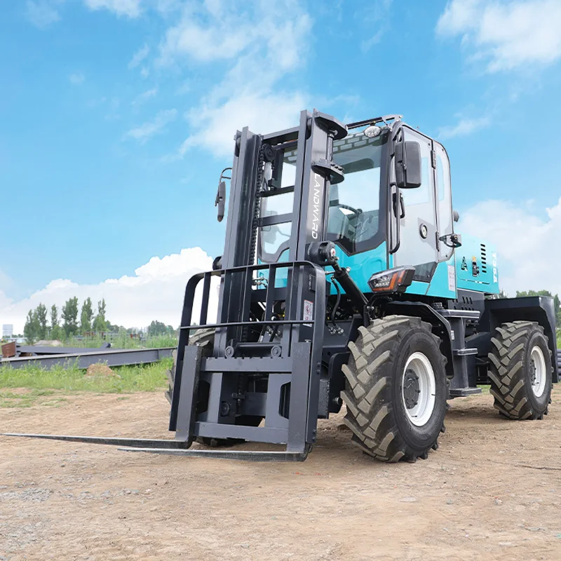 Factory Forklift 4WD 3.5 Ton 5 Ton Outdoor Off-Road All Terrain Forklift With EPA Euro 5 Engine Diesel Forklift